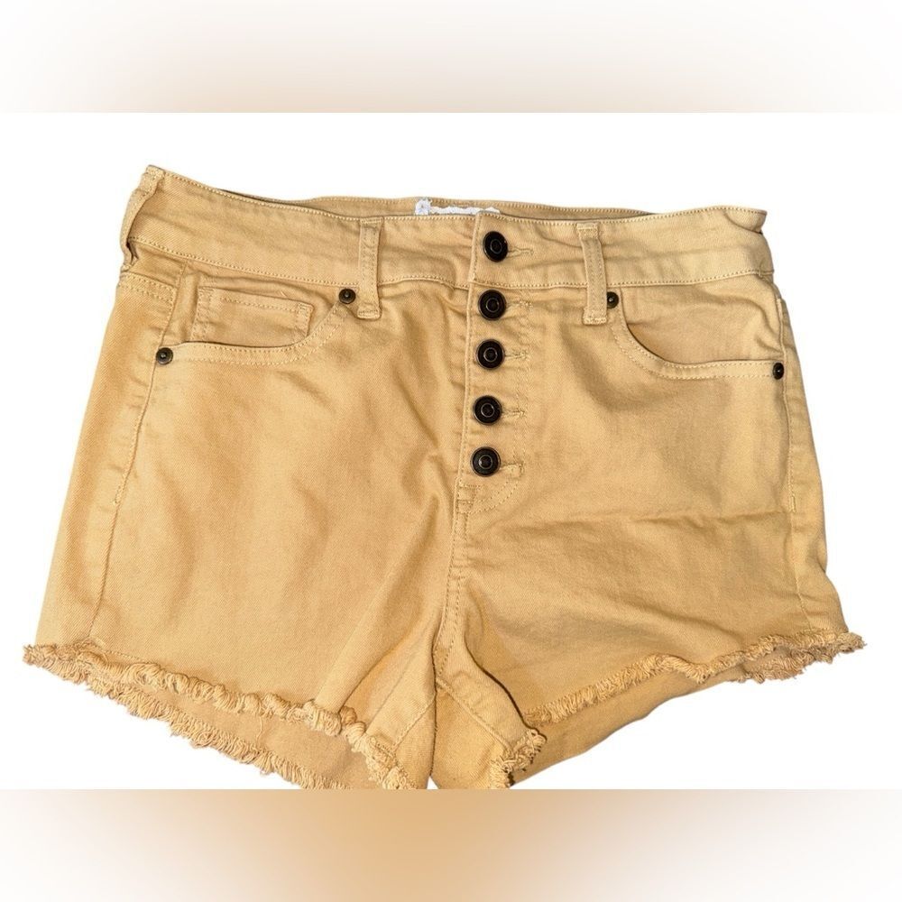 Altar’d State High Waisted Button Fly Denim Shorts